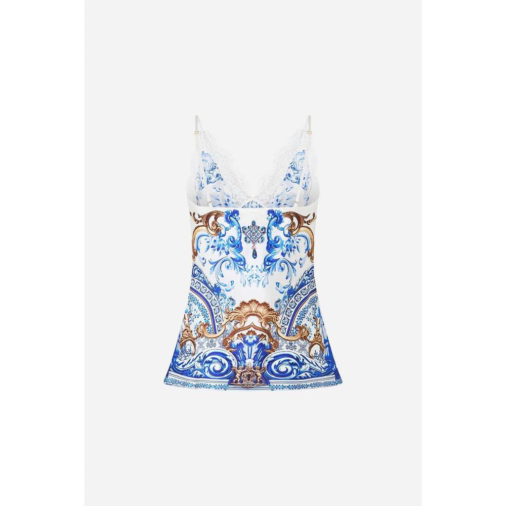 NEW CAMILLA lace edge cami in azul adventures - Picture 6 of 6